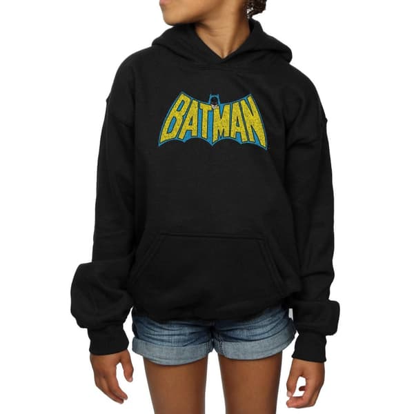 DC Comics Girls Batman Crackle Logo Hoodie