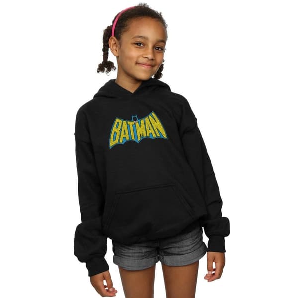 DC Comics Girls Batman Crackle Logo Hoodie