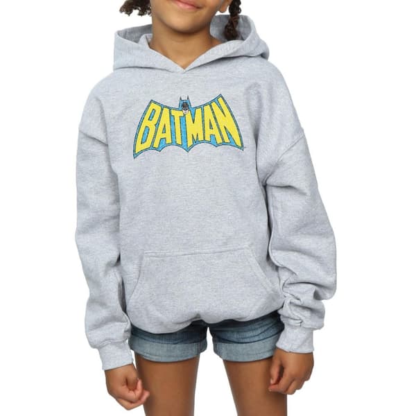 DC Comics Girls Batman Crackle Logo Hoodie