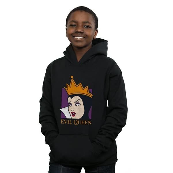 Disney Boys Evil Queen Cropped Head Hoodie