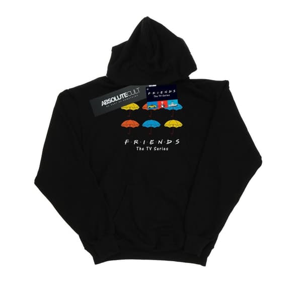 Friends Huvtröja med färgade paraplyer för damer/damer Black XXL