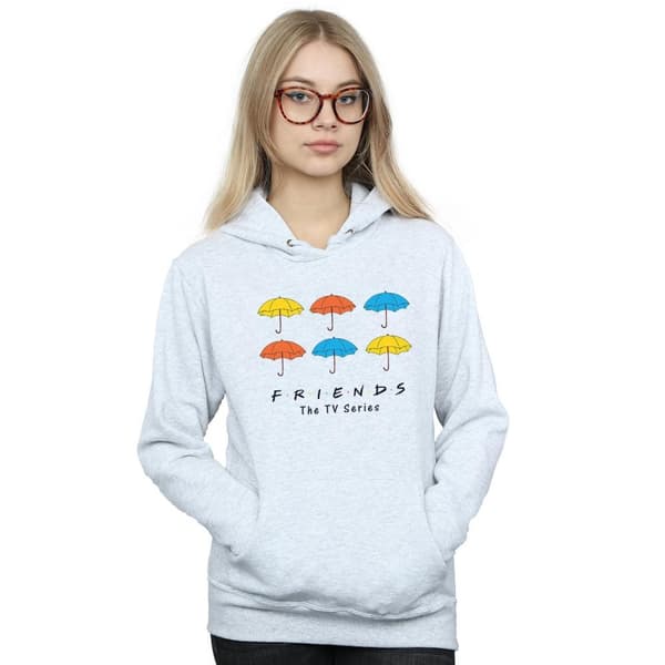 Friends Huvtröja med färgade paraplyer för damer/damer