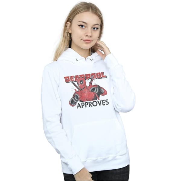 Marvel Huvtröja för damer/kvinnor Deadpool Approves