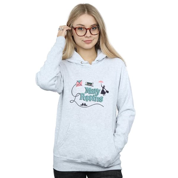 Disney Kvinnor/Ladies Mary Poppins Logo Hoodie