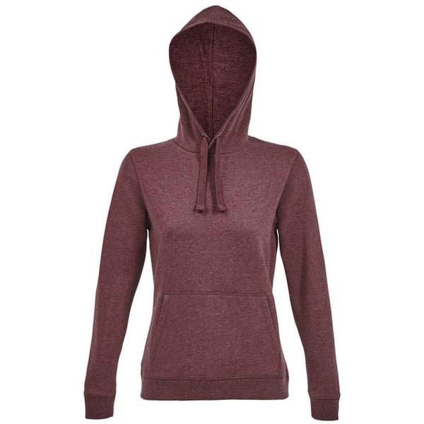 SOLS Spencer - Sweatshirt med huva, dam/dam Oxblood Heather XXL