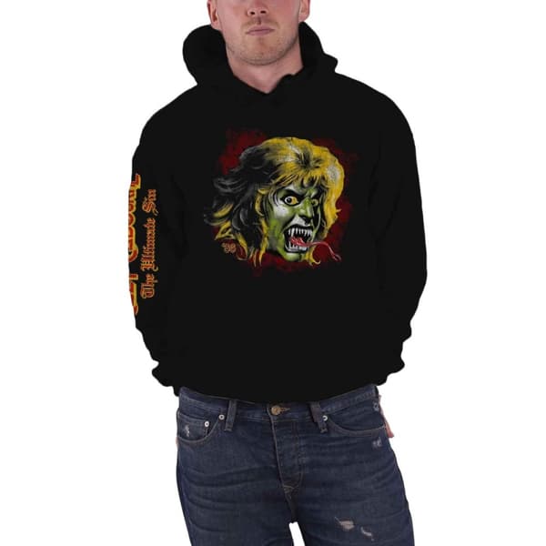 Ozzy Osborne Unisex Adult Demon Hoodie Black XXL