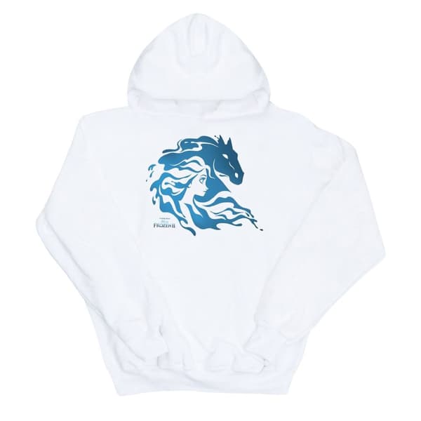 Disney Kvinnor/Damer Frozen 2 Nokk Silhouette Hoodie White M