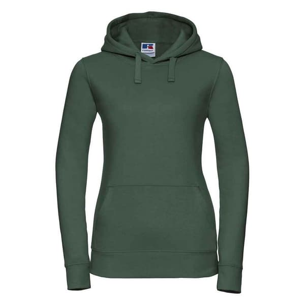 Russell Womens/Ladies Authentic Hoodie Bottle Green 12 UK