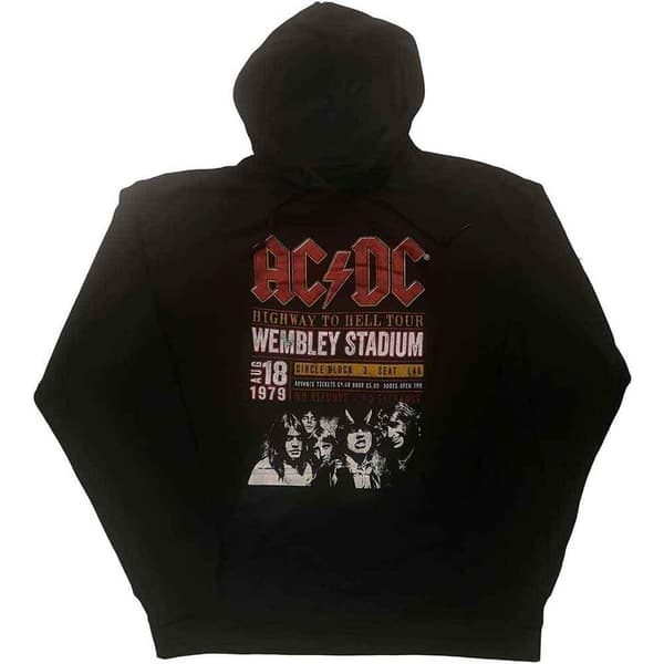 AC/DC Unisex Adult Wembley ´79 Eco Friendly Hoodie Black M
