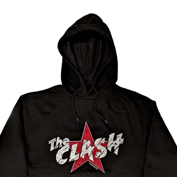 The Clash Unisex-huvtröja med stjärnlogga för vuxna
