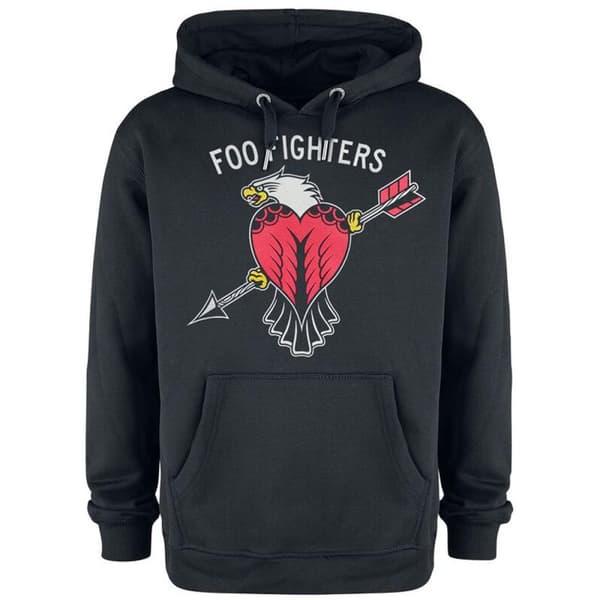 Amplified Unisex Adult Eagle Tattoo Foo Fighters Hoodie