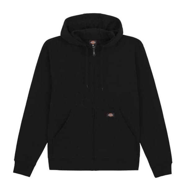 Dickies Mens Fleece Full Zip Hoodie Black XL