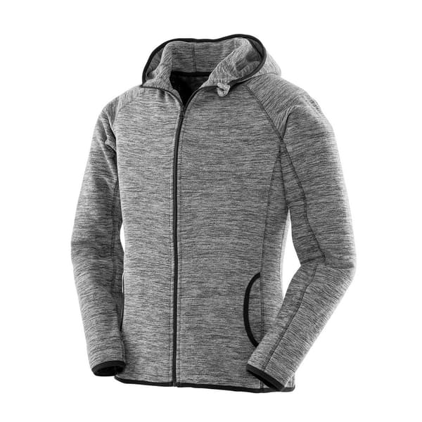Spiro Huvtröja i mikrofleece för kvinnor/damer Grey/Black 10 UK