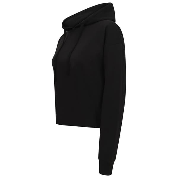 SF Womens/Ladies Slounge Crop Hoodie