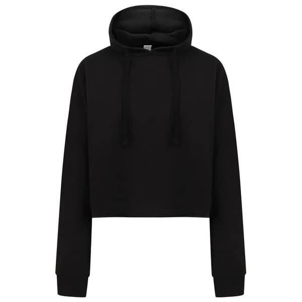 SF Womens/Ladies Slounge Crop Hoodie