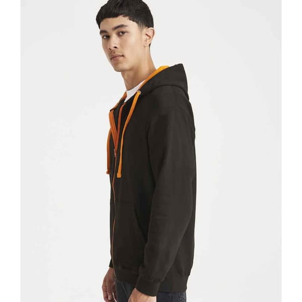 Awdis Varsity-hoodie med hel dragkedja för herrar