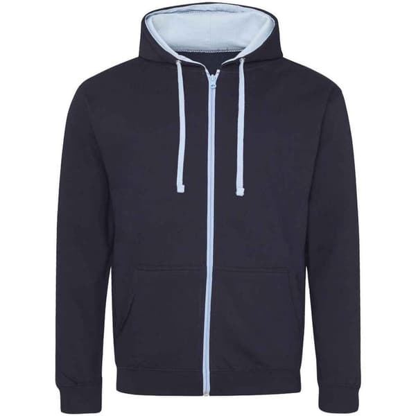 Awdis Varsity-hoodie med hel dragkedja för herrar