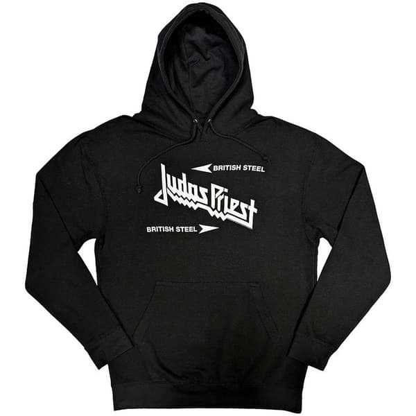 Judas Priest Unisex Adult British Steel Logo Hoodie
