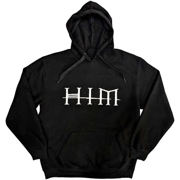 Him Unisex huvtröja med logotyp och ryggtryck för vuxna