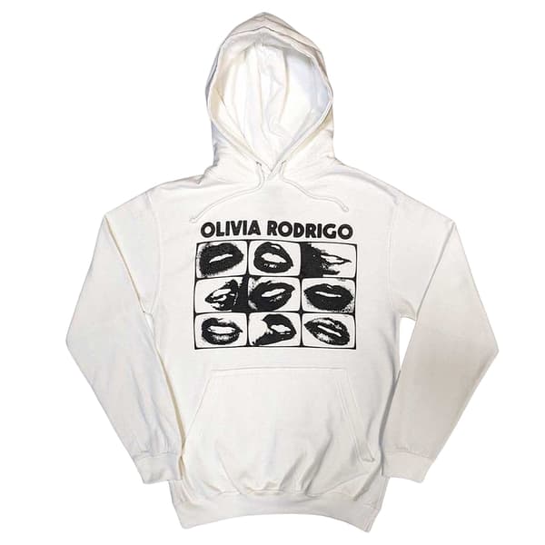 Olivia Rodrigo Threshold Lips Grid Pullover Capuchon XL Olivia Rodrigo Threshold Lips Grid Pullover Capuchon XL