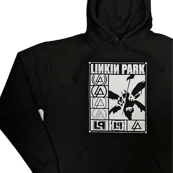 Linkin Park Unisex Adult Rectangle Logo Pullover Hoodie