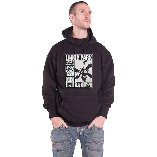 Linkin Park Unisex Adult Rectangle Logo Pullover Hoodie