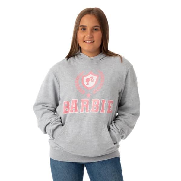 Barbie Womens/Ladies Collegiate Logo Marl Hoodie