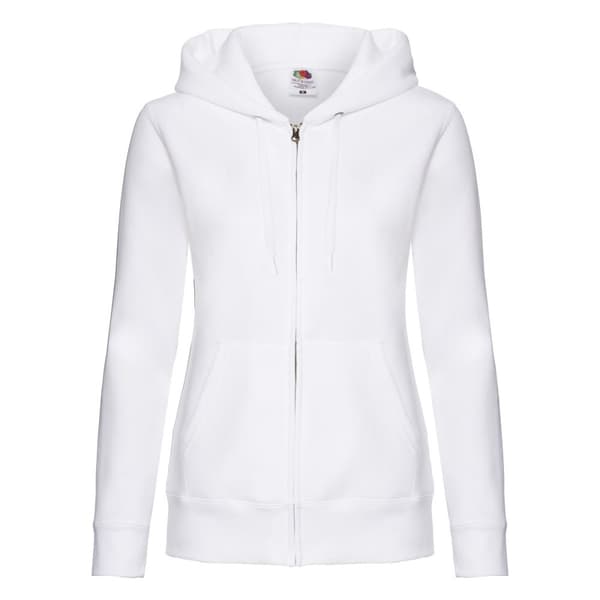 Fruit of the Loom Dam/Lady Premium Hoodie med huva och passform för damer