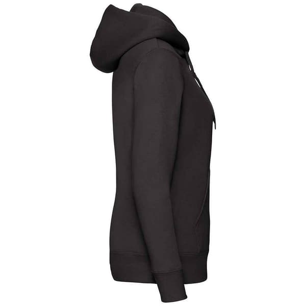 Fruit of the Loom Dam/Lady Premium Hoodie med huva och passform för damer