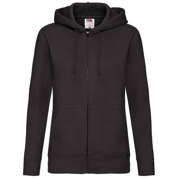Fruit of the Loom Dam/Lady Premium Hoodie med huva och passform för damer