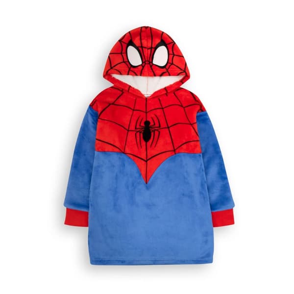 Spider-Man Boys Hoodie Blanket Blue/Red 6-8 Years