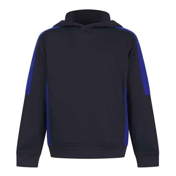 Finden & Hales Barn/Kids Team Kontrast Hoodie Navy/Royal Blue 3-4 Years