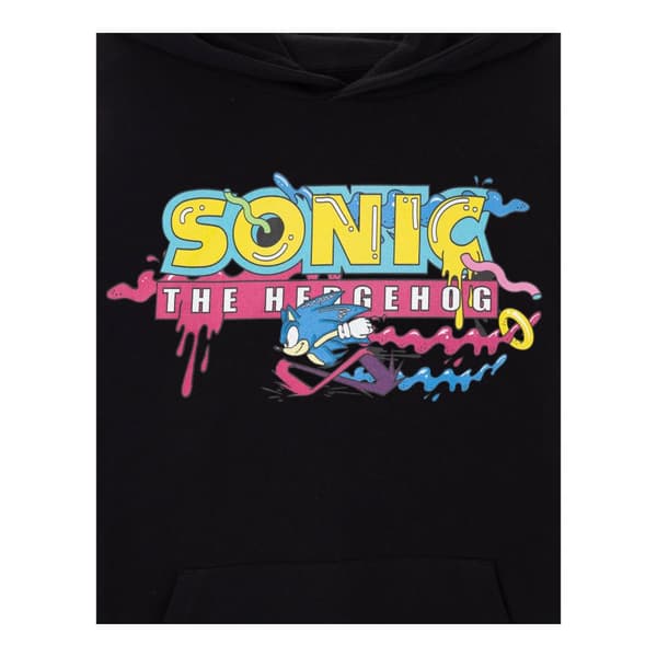 Sonic The Hedgehog Mens Psychedelic Logo Hoodie