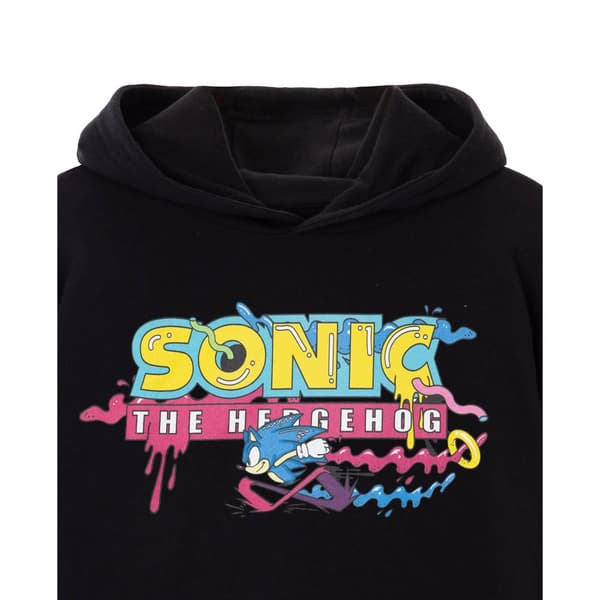 Sonic The Hedgehog Mens Psychedelic Logo Hoodie
