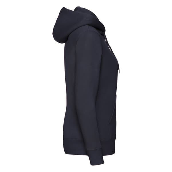 Fruit of the Loom Premium Lady Fit-hoodie med hel dragkedja för kvinnor/damer