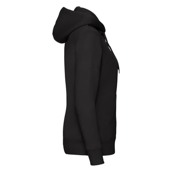Fruit of the Loom Premium Lady Fit-hoodie med hel dragkedja för kvinnor/damer