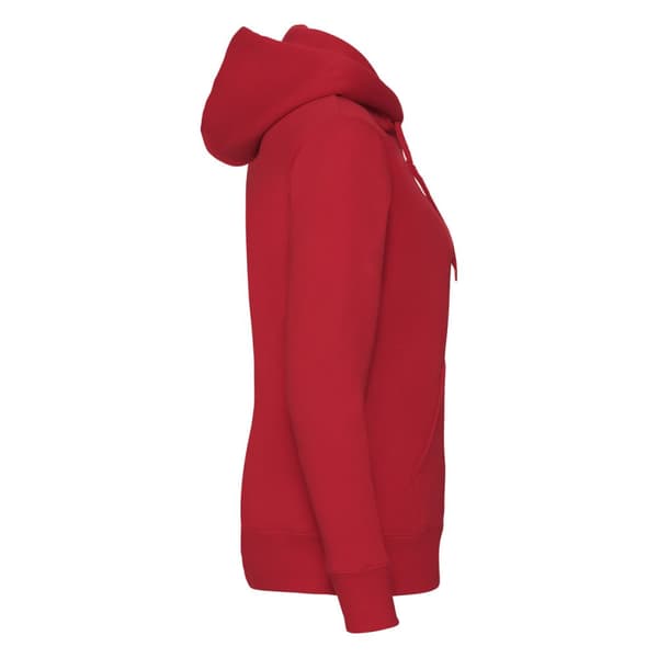Fruit of the Loom Premium Lady Fit-hoodie med hel dragkedja för kvinnor/damer