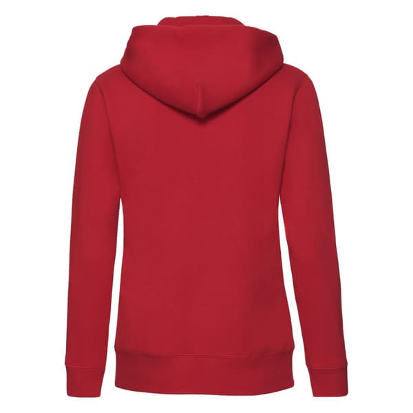 Fruit of the Loom Premium Lady Fit-hoodie med hel dragkedja för kvinnor/damer
