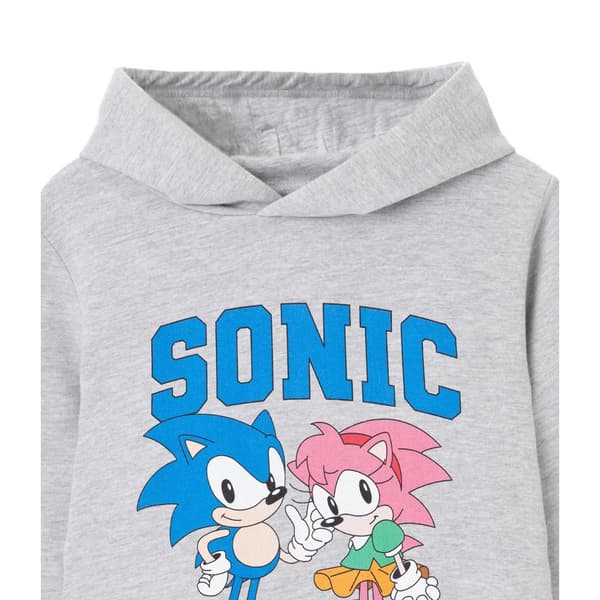 Sonic The Hedgehog Collegiate Sonic & Amy-hoodie för flickor