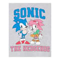 Miniatyrbild 4 av 4: Sonic The Hedgehog Collegiate Sonic & Amy-hoodie för flickor