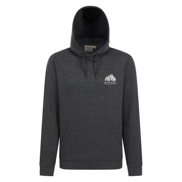 Mountain Warehouse Mens Adventure Mountain Drawstring Hoodie Charcoal M