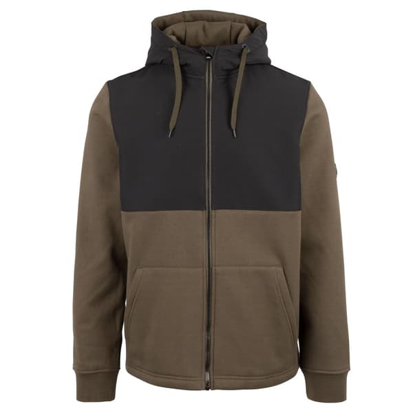 Trespass Mens Critch Drawcord Full Zip Hoodie Dark Vine L