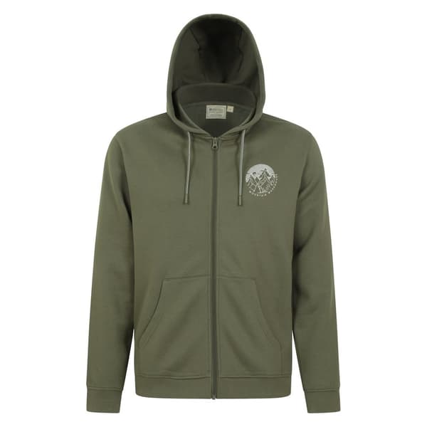 Mountain Warehouse Huvtröja med dragsko och hel dragkedja från Circle Mountain Khaki Green M