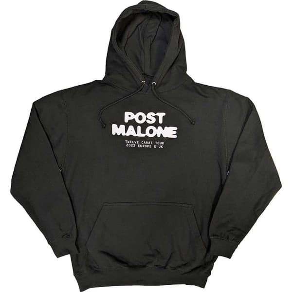 Post Malone Unisex Adult Carat Back Print Hoodie Black L