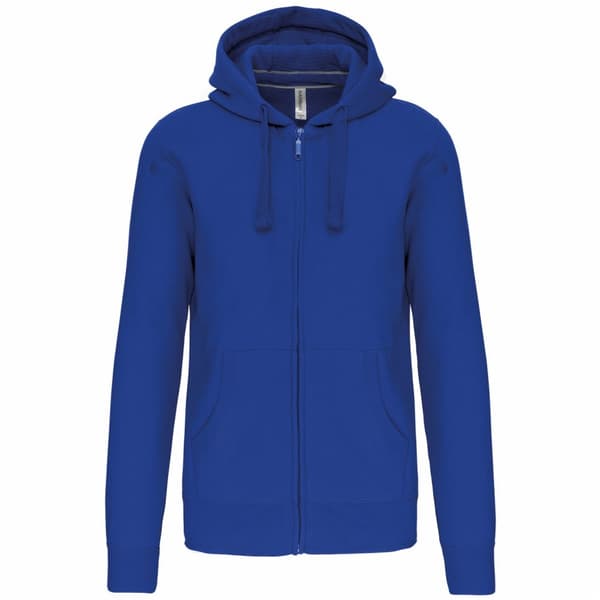 Kariban Unisex hættetrøje med lynlås til voksne Light Royal Blue XXL