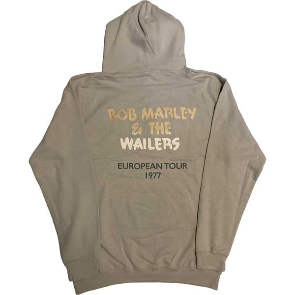 Bob Marley & The Wailers Womens/Ladies Exodus Tour 77 Mic Photo Hi-Build Hoodie