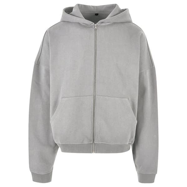 Build Your Brand Mens 90s Full Zip Hoodie