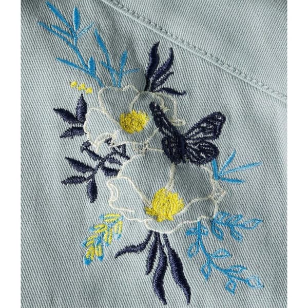 Atlas for Women Womens/Ladies Embroidered Safari Jacket