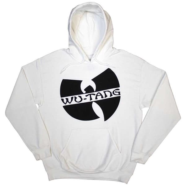 Wu-Tang Clan Unisex Adult Slant Logo Pullover Hoodie White S