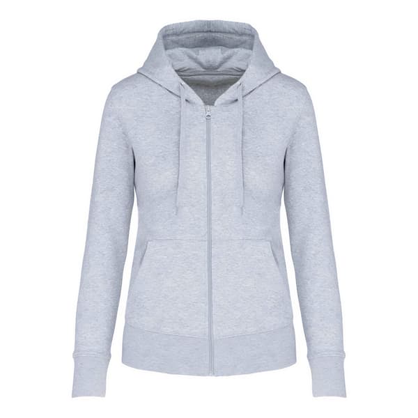 Kariban Womens/Ladies - Miljövänlig huvtröja med hel dragkedja